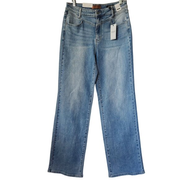 Judy Blue High Rise Front Yoke Retro Wide Leg Denim Jeans Women's Size 9/29 - Picture 1 of 9
